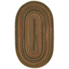 Homecoming Chestnut Brown Braided Rug Oval image