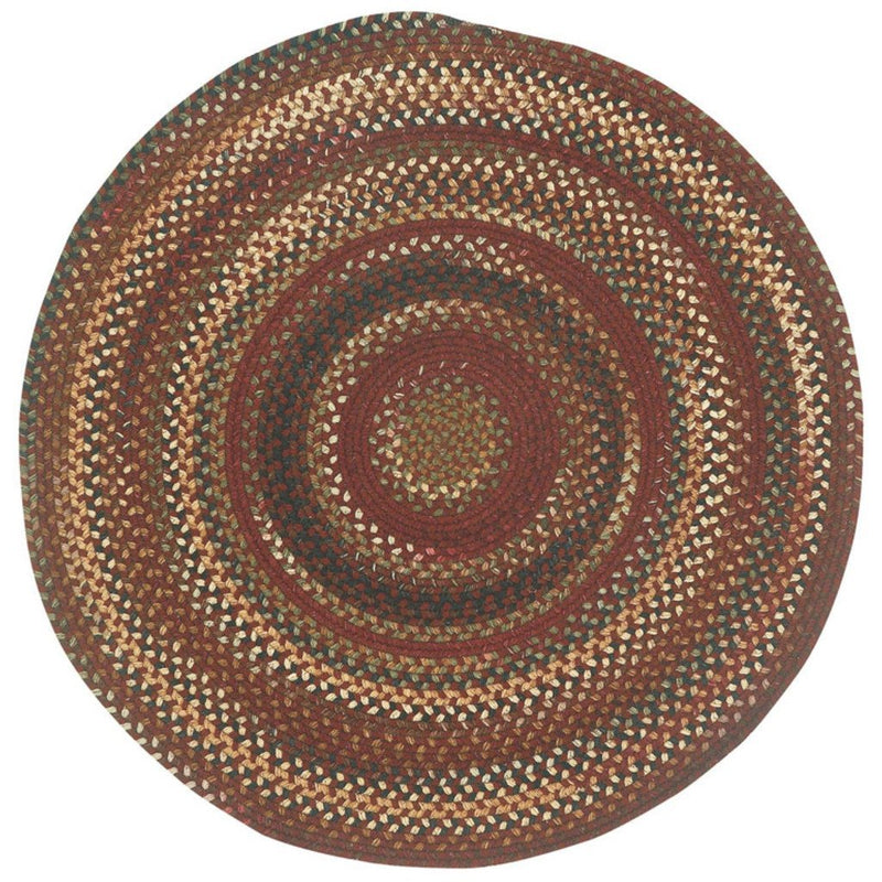 Gramercy Cinnabar Braided Rug Round image