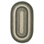Sturbridge Balsam Green Braided Rug Oval image