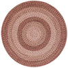 Sturbridge Maple Red Braided Rug Round image