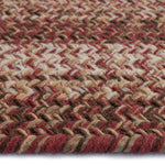 Sturbridge Maple Red Braided Rug Oval Cross Section image