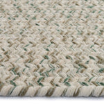 Stockton Light Green Braided Rug Oval Cross Section image