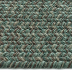 Stockton Dark Green Braided Rug Concentric Cross Section image