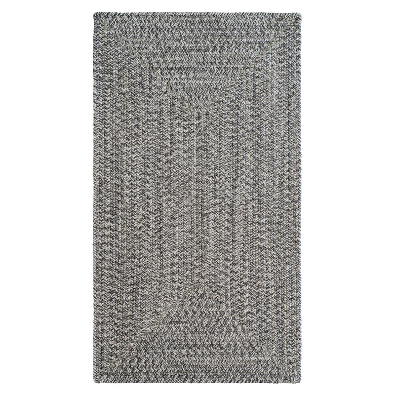 Stockton Medium Gray Braided Rug Concentric image
