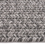 Stockton Medium Gray Braided Rug Concentric Cross Section image