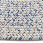 Stockton Light Blue Braided Rug Round Cross Section image