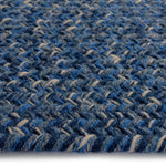 Stockton Dark Blue Braided Rug Oval Cross Section image