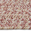 Stockton Light Red Braided Rug Concentric Cross Section image