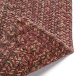 Stockton Dark Red Braided Rug Concentric Back image