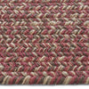 Stockton Dark Red Braided Rug Concentric Cross Section image