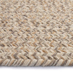 Stockton Light Brown Braided Rug Oval Cross Section image