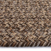 Stockton Dark Brown Braided Rug Oval Cross Section image