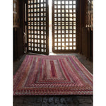 Synergy Rosewood Braided Rug Concentric Roomshot image