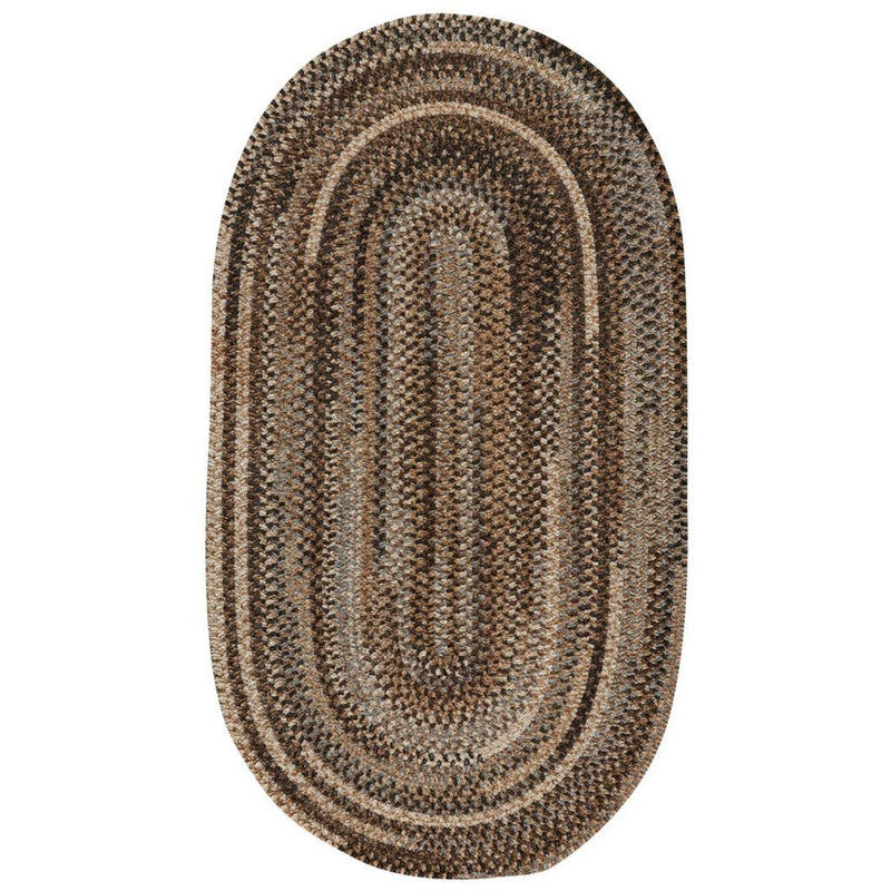 New Homestead Stone Braided Rug Oval image