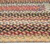 Americana Lt. Gold Braided Rug Concentric Cross Section image