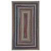 Americana Colony Blue Braided Rug Concentric image