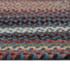 Americana Colony Blue Braided Rug Concentric Cross Section image