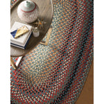 Americana Colony Blue Braided Rug Oval Roomshot image