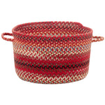 Americana Country Red Braided Rug Basket image