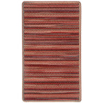 Americana Country Red Braided Rug Cross-Sewn image