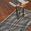 Bambini Cool Gray Braided Rug Concentric Roomshot image