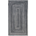 Bambini Cool Gray Braided Rug Concentric image