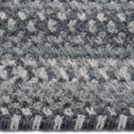 Bambini Cool Gray Braided Rug Concentric Cross Section image