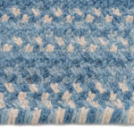 Bambini Cloud Blue Braided Rug Concentric Cross Section image