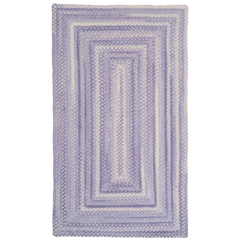 Bambini Periwinkle Braided Rug Concentric image