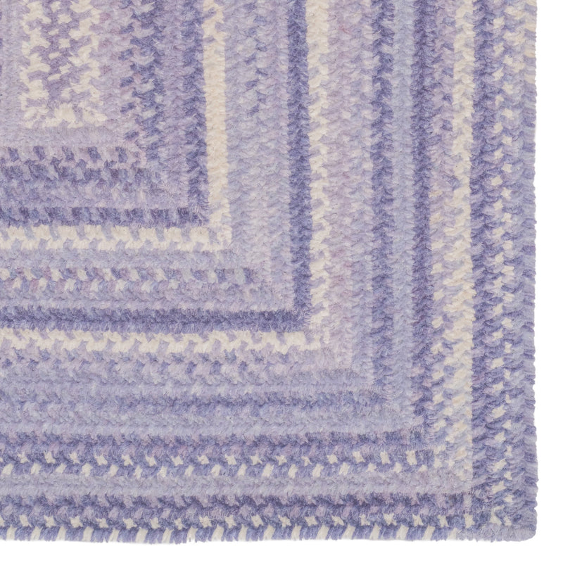 Bambini Periwinkle Braided Rug Concentric Corner image