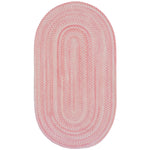 Bambini Pretty In Pink Braided Rug Oval image