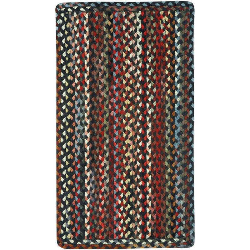 Plymouth Black Braided Rug Rectangle image