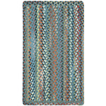 Plymouth Colony Blue Braided Rug Rectangle image