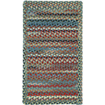 Plymouth Colony Blue Braided Rug Cross-Sewn image