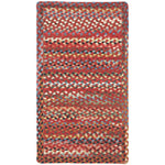 Plymouth Country Red Braided Rug Cross-Sewn image