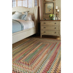 Bear Creek Wheat Braided Rug Concentric Roomshot image