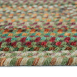 Bear Creek Sage Braided Rug Concentric Cross Section image