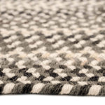 Bear Creek Grey Braided Rug Concentric Cross Section image