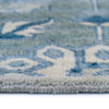 Solace Fog Hand Knotted Rug Rectangle Cross Section image