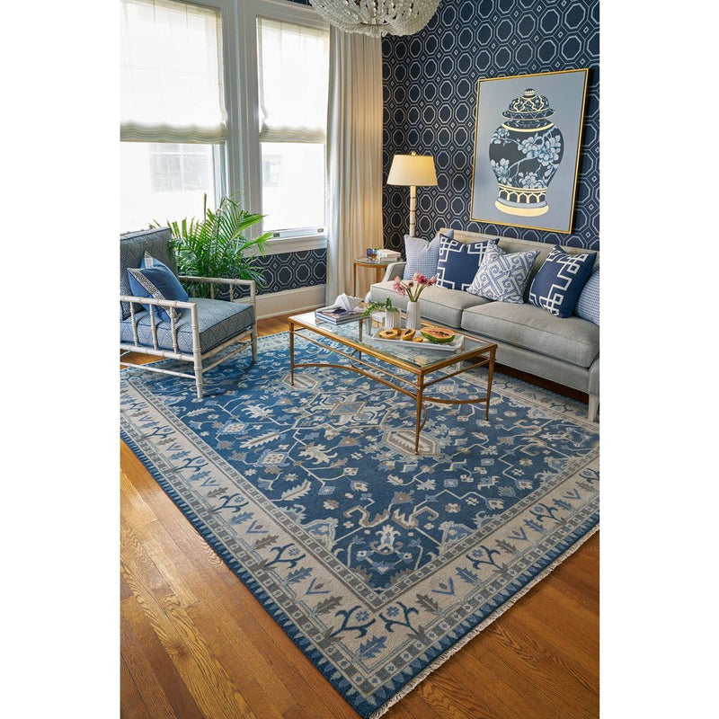 Solace Moonlight Hand Knotted Rug Rectangle image