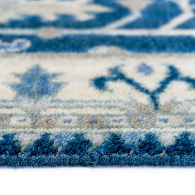 Solace Moonlight Hand Knotted Rug Rectangle Cross Section image