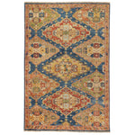 Charise-Kazak Blue Multi Hand Knotted Rug Rectangle image