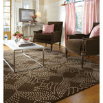 Lovely-Grace Chocolate Hand Knotted Rug Rectangle image