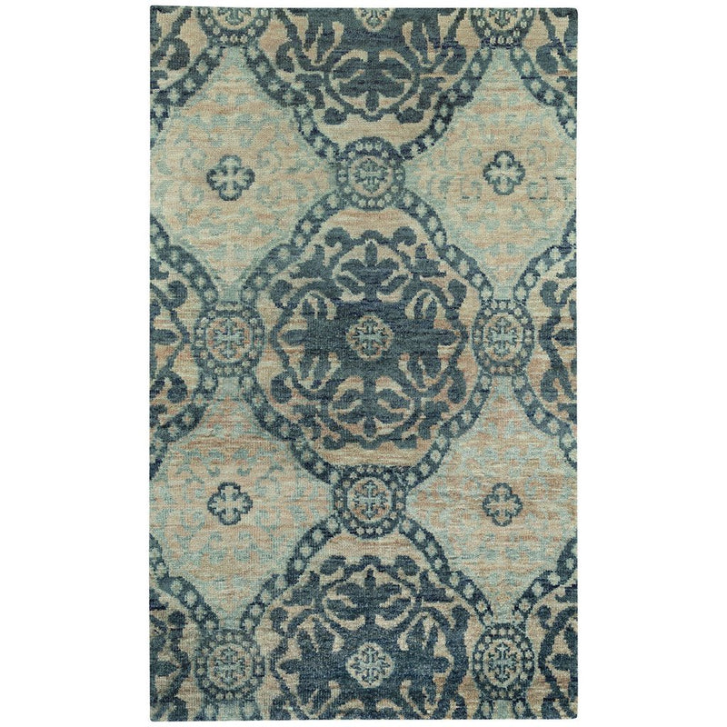 Carousel-Ring Leader Water Hand Knotted Rug Rectangle image