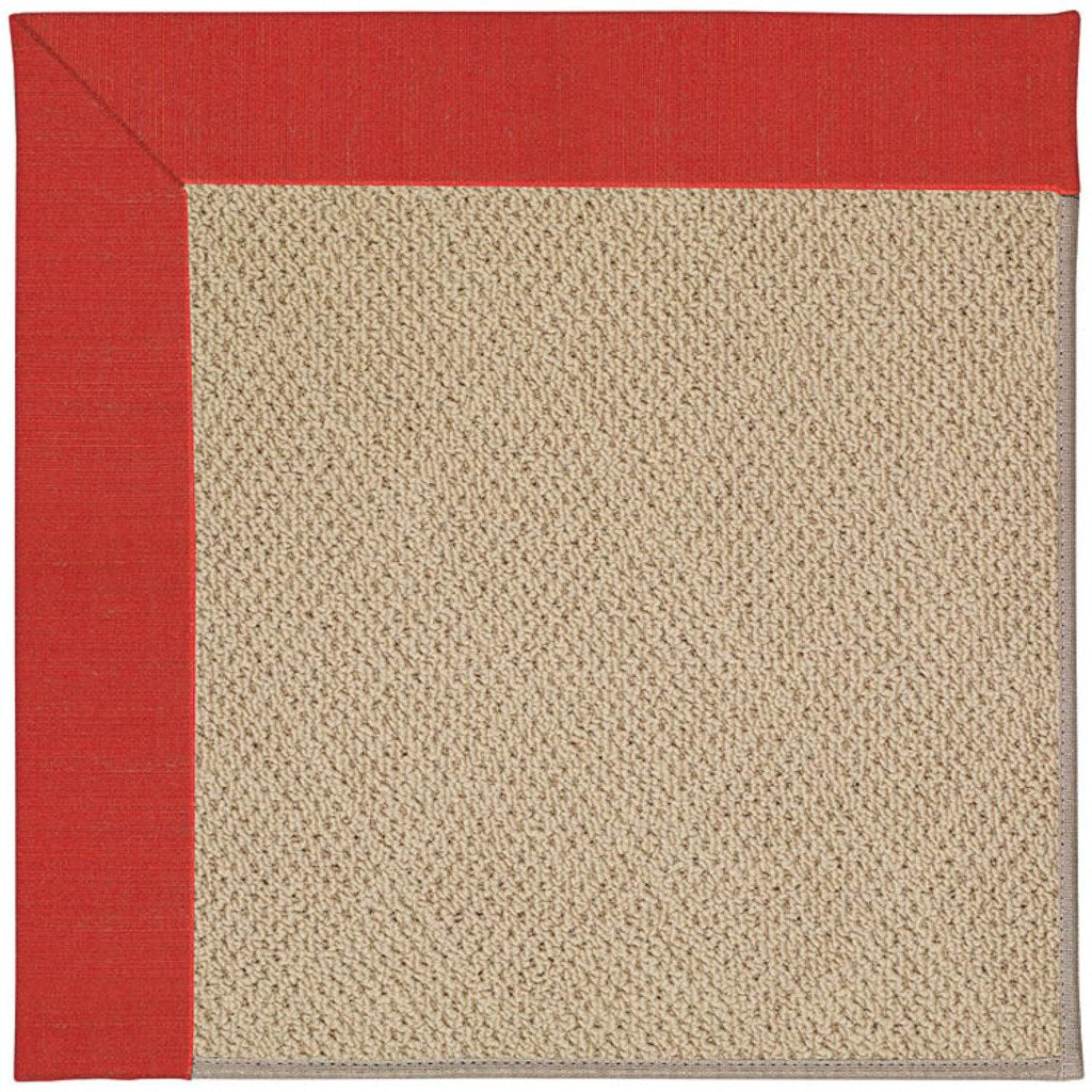 Creative Concepts-Cane Wicker Dupione Crimson Machine Tufted Rug Runner image