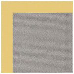 Creative Concepts-Plat Sisal Canvas Canary Indoor/Outdoor Bordere Rectangle Corner image