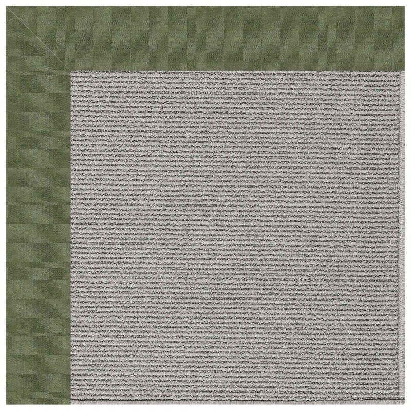 Creative Concepts-Plat Sisal Canvas Fern Indoor/Outdoor Bordere Rectangle Corner image