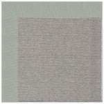 Creative Concepts-Plat Sisal Canvas Spa Blue Indoor/Outdoor Bordere Rectangle Corner image