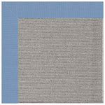 Creative Concepts-Plat Sisal Canvas Air Blue Indoor/Outdoor Bordere Rectangle Corner image