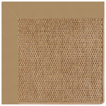Islamorada-Basketweave Canvas Linen Indoor/Outdoor Bordere Rectangle Corner image